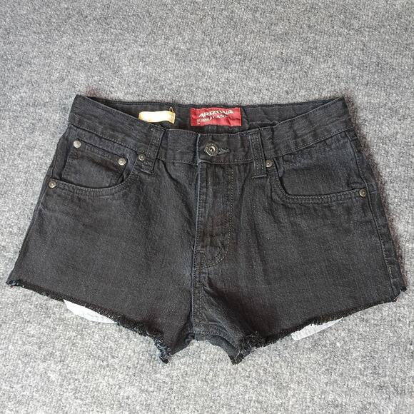 Cutoff Festival Shorts Women Size 14 Regular Black Western Cowgirl Stretch - Picture 2 of 10